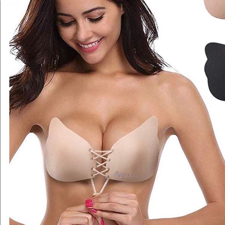 Miracle Strapless Backless Push Up Adhesive Bra